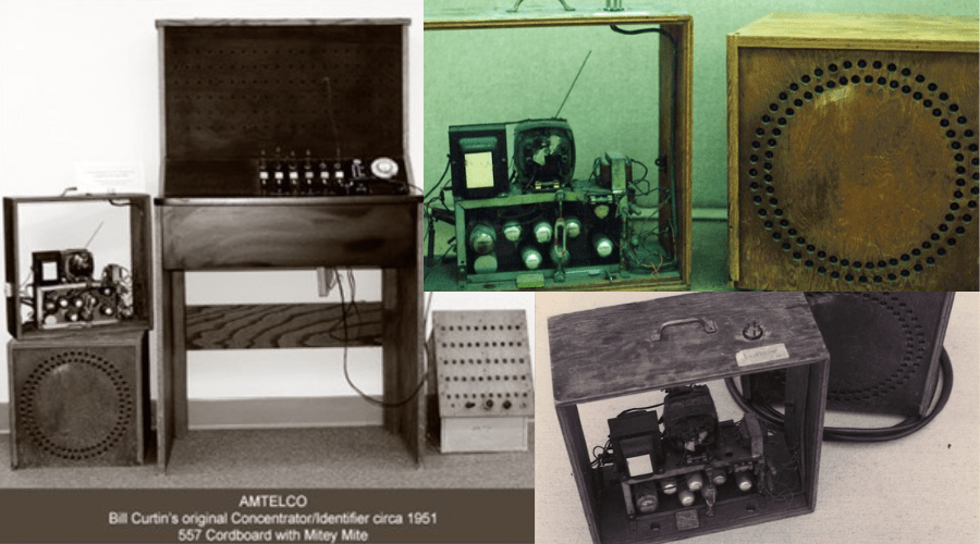 Concentrator/Identifier built with dresser drawers.