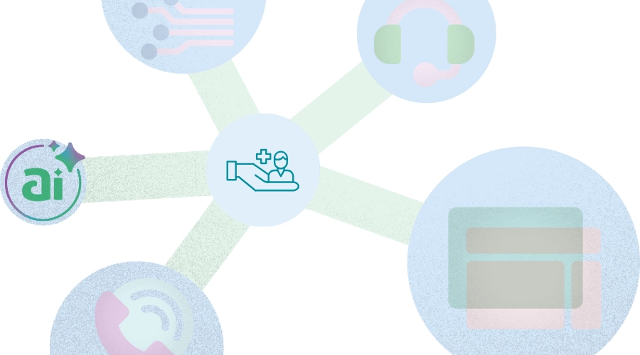 Concept of how communication technology supports hospital readmission reduction strategies.