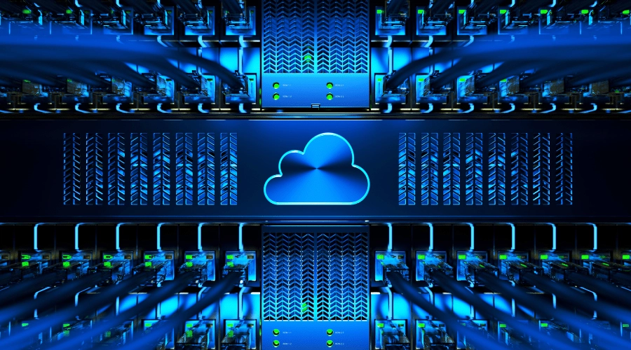 Cloud server concept.