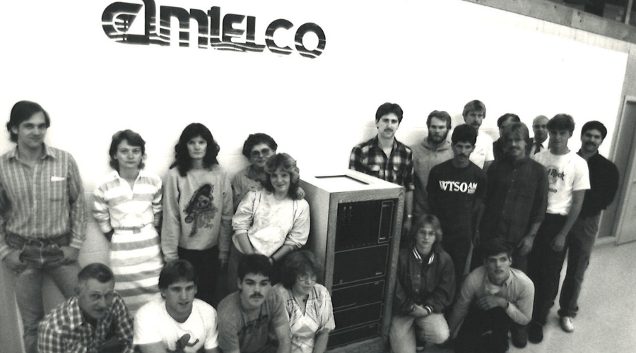 An Amtelco employee photo from the early days.