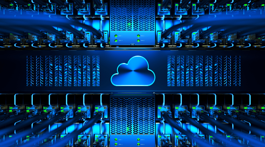 Cloud server concept.