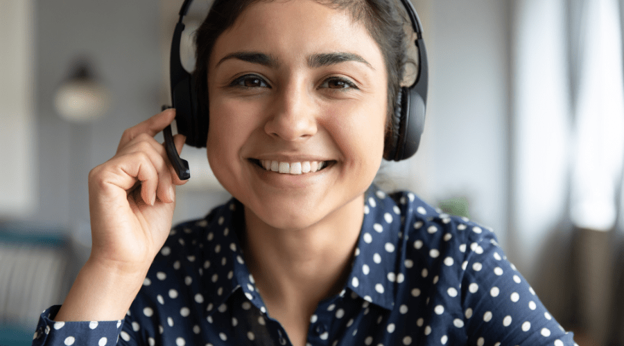 Contact center operator for a healthcare organization.