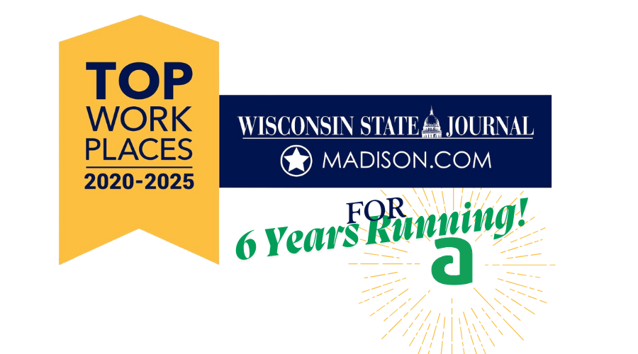 Wisconsin State Journal Names Amtelco a Winner of the Madison, WI Top Workplaces 2025 Award