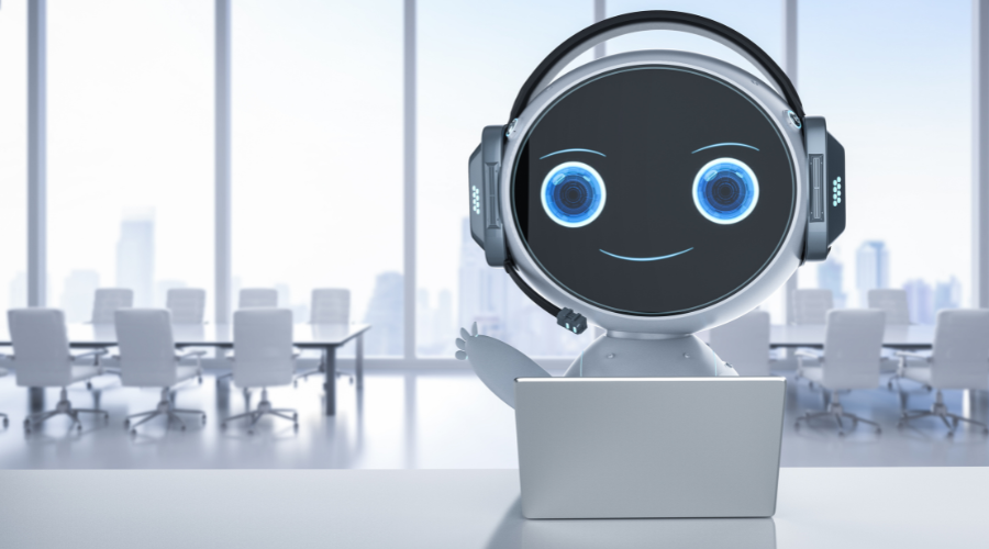 A representation of an AI contact center operator.