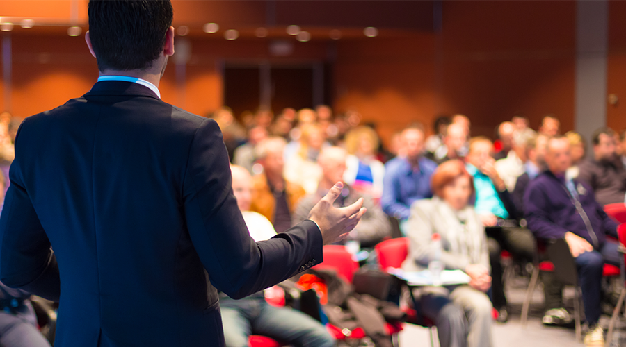 People at a conference