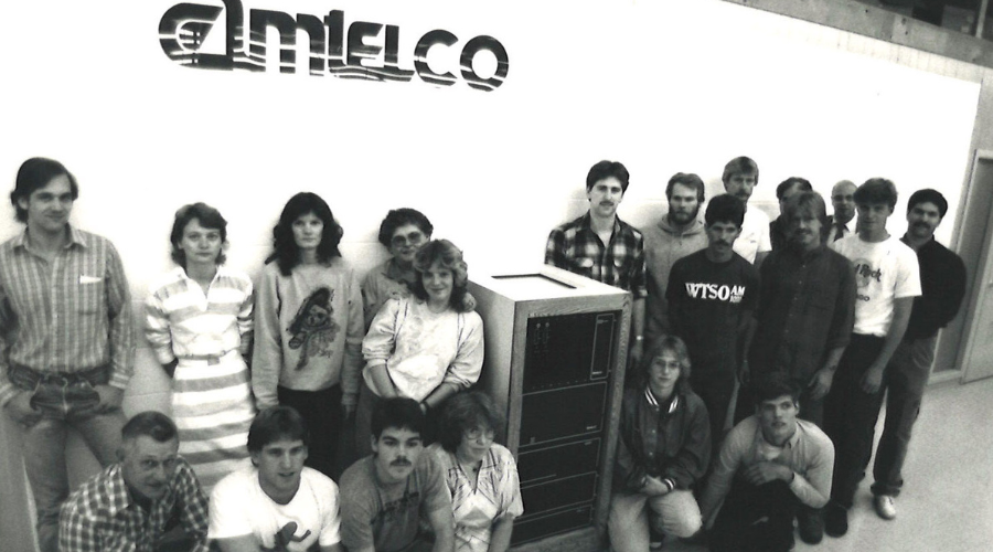 An Amtelco employee photo from the early days.
