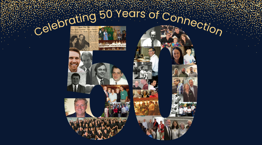 Collage of people with Amtelco over the past 50 years.