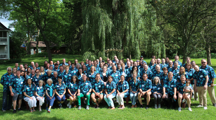 Group photo of Amtelco employees.